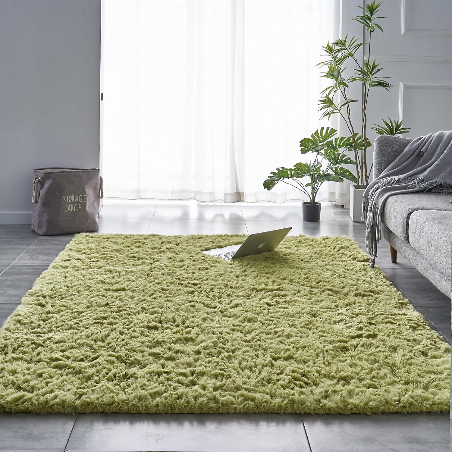 TABAYON Alfombras modernas de lujo de 6 x 9 pies, para interiores y sala de...