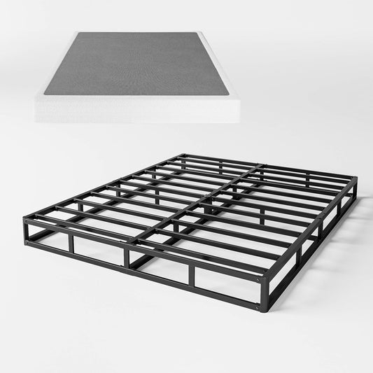 Somier de 7 pulgadas para cama King, base de colchón de marco de metal fuerte