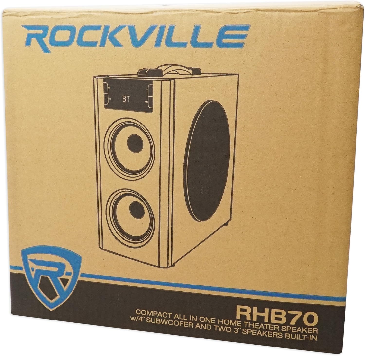 Rockville Sistema de altavoces compacto de cine en casa RHB70 con...