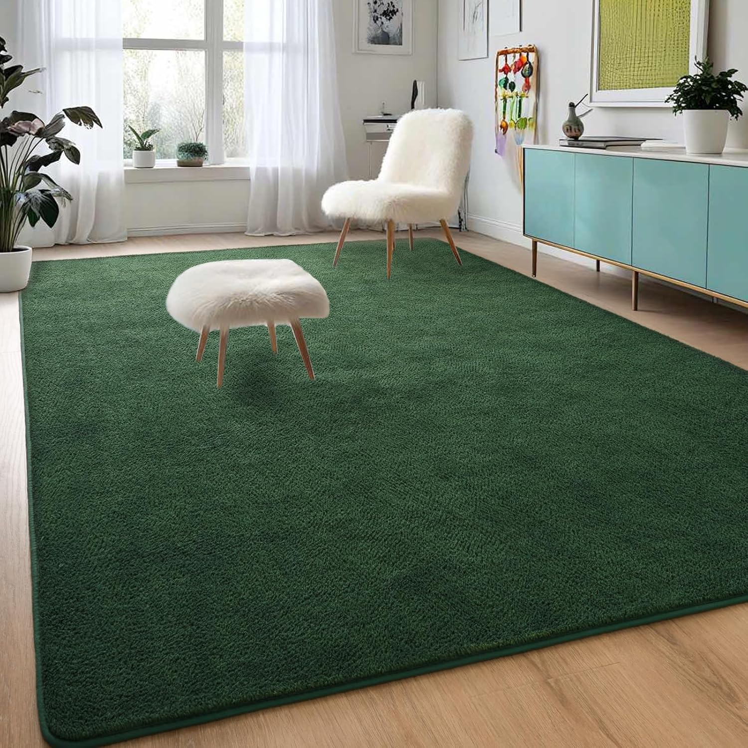 DweIke Alfombras grandes y modernas para dormitorio, sala de estar, alfombras...