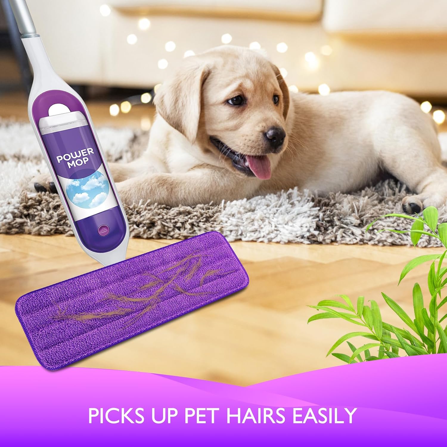 Almohadillas reutilizables para mopa eléctrica compatibles con Swiffer PowerMop...
