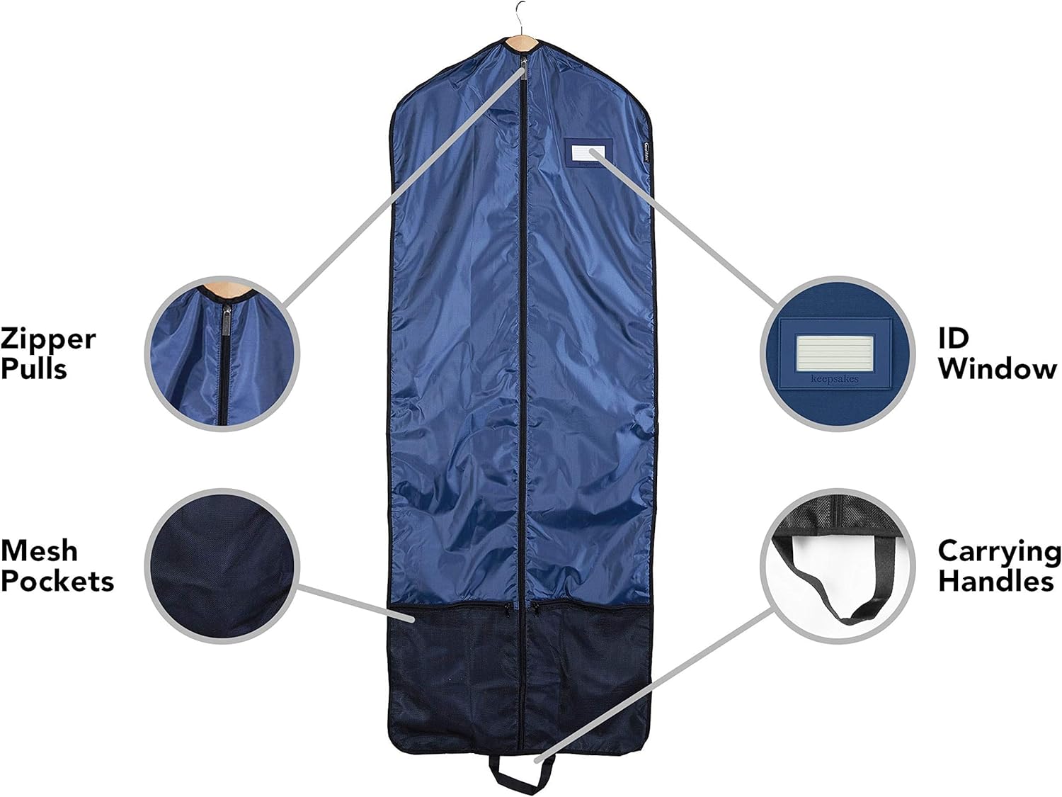 Covermates Keepsakes - Juego de bolsas de ropa de lujo, poliéster de alta...