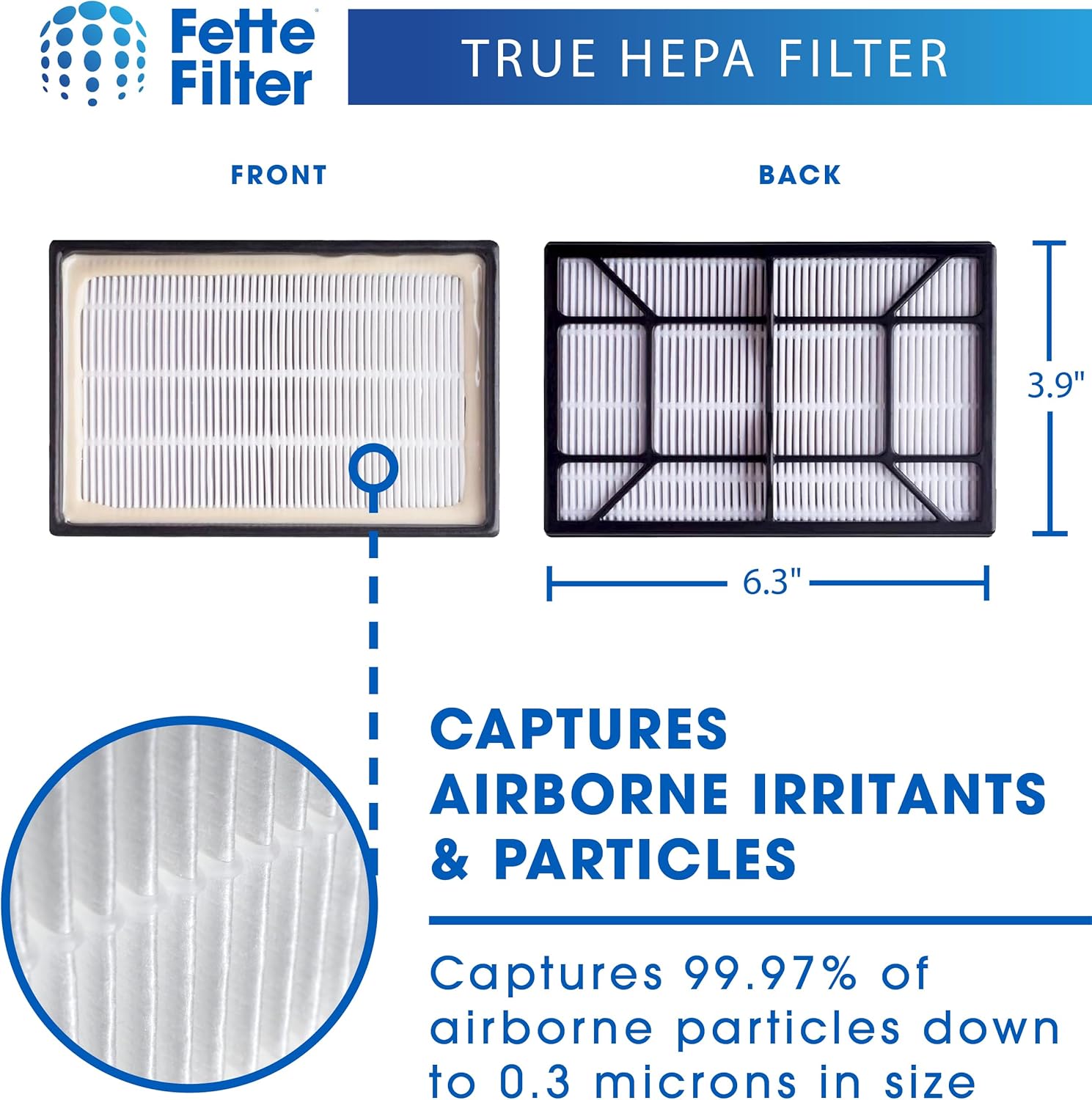 Fette Filter - Filtro de medios HEPA 53296 EF-9 para Kenmore 21814, 81714,...