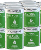 ROUNDFIRE Paquete de 24 latas de combustible de gel para cuenco de fuego,...