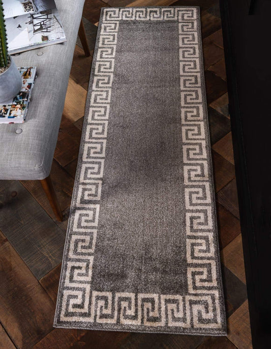 Unique Loom Athens Collection - Alfombra clásica geométrica moderna con diseño...
