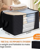 Fab totes Paquete de 2 bolsas de almacenamiento plegables para mantas,...