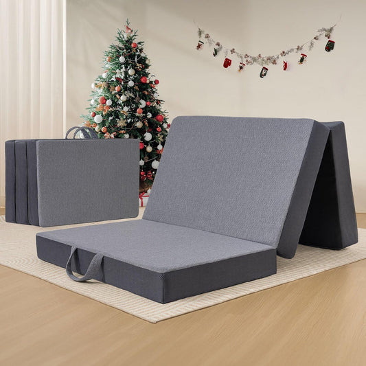 Vamcheer Colchón triple plegable tamaño individual Colchón plegable de 6