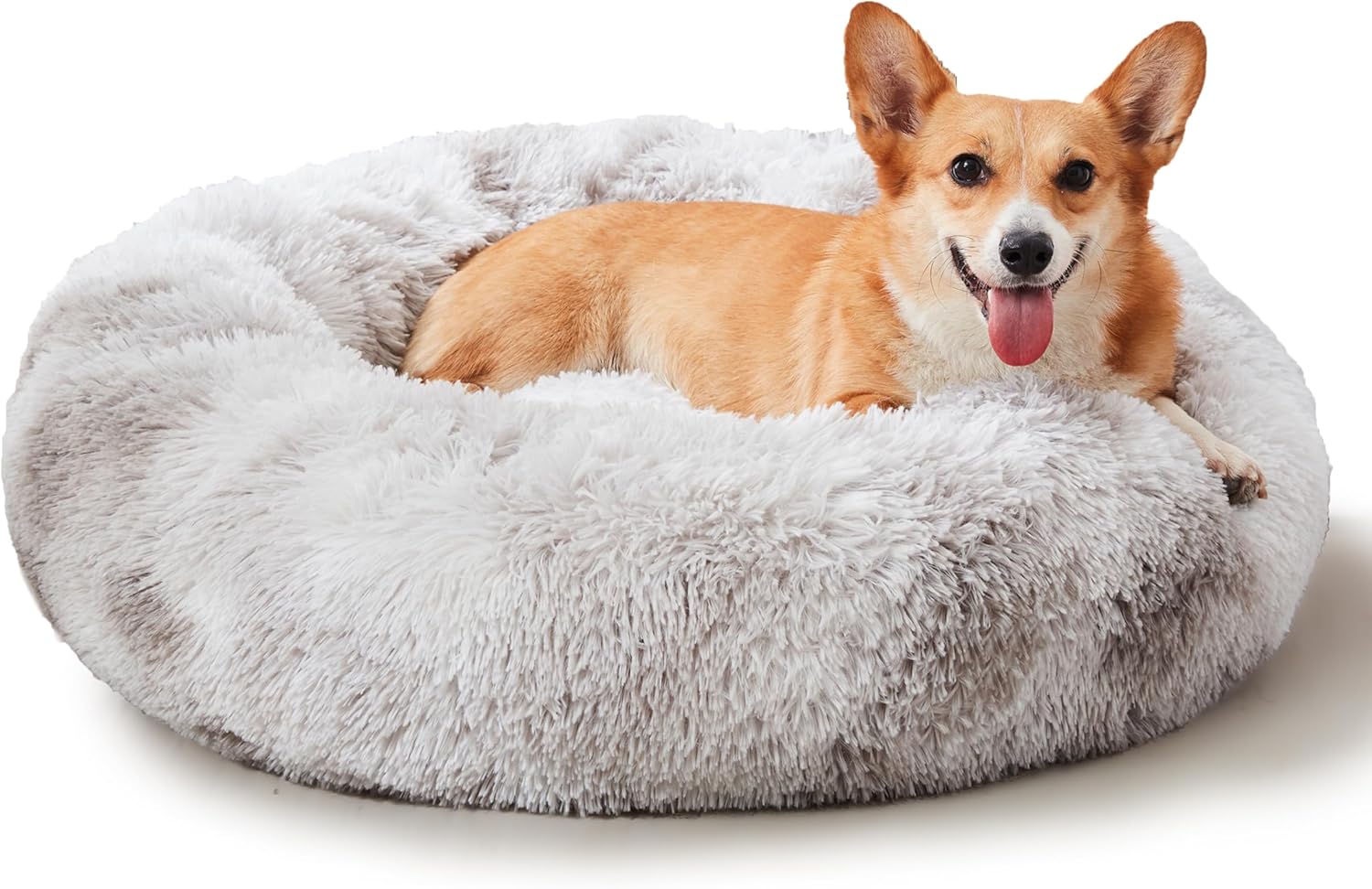 WESTERN HOME WH Cama calmante para perros y gatos, cama redonda suave y...