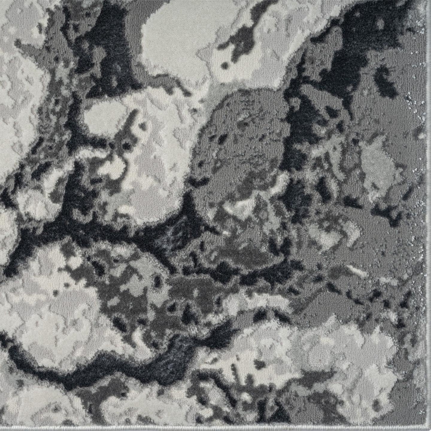 LUXE WEAVERS Alfombra abstracta de mármol gris 5X7
