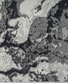 LUXE WEAVERS Alfombra abstracta de mármol gris 5X7