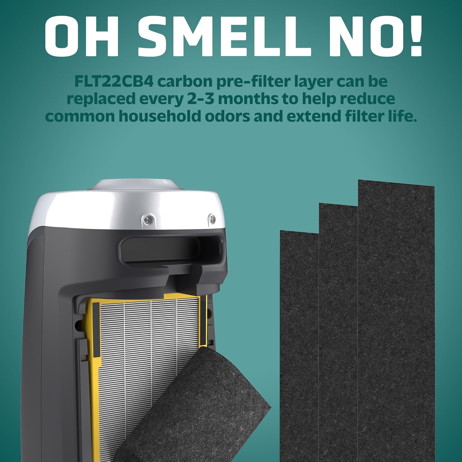 Filtro para purificador de aire GermGuardian FLT4825, filtro B True HEPA...
