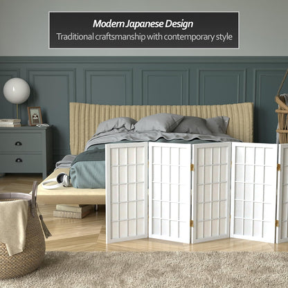 Biombo portátil simple de 2 pies Biombo diseño Shoji, clásico diseño japonés 4