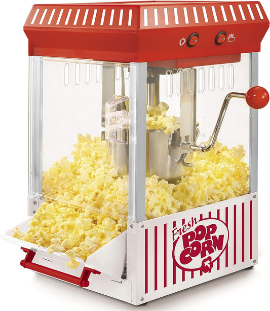Nostalgia Máquina para hacer palomitas de maíz, mesa profesional con hervidor...