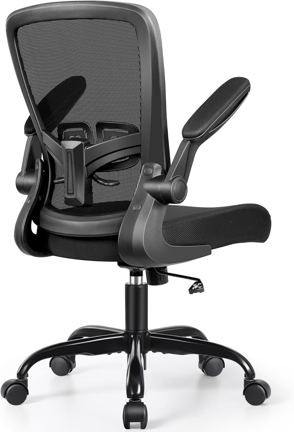 MINLOVE Silla de oficina ergonómica con soporte lumbar ajustable y altura,...