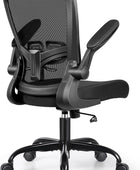 MINLOVE Silla de oficina ergonómica con soporte lumbar ajustable y altura,...