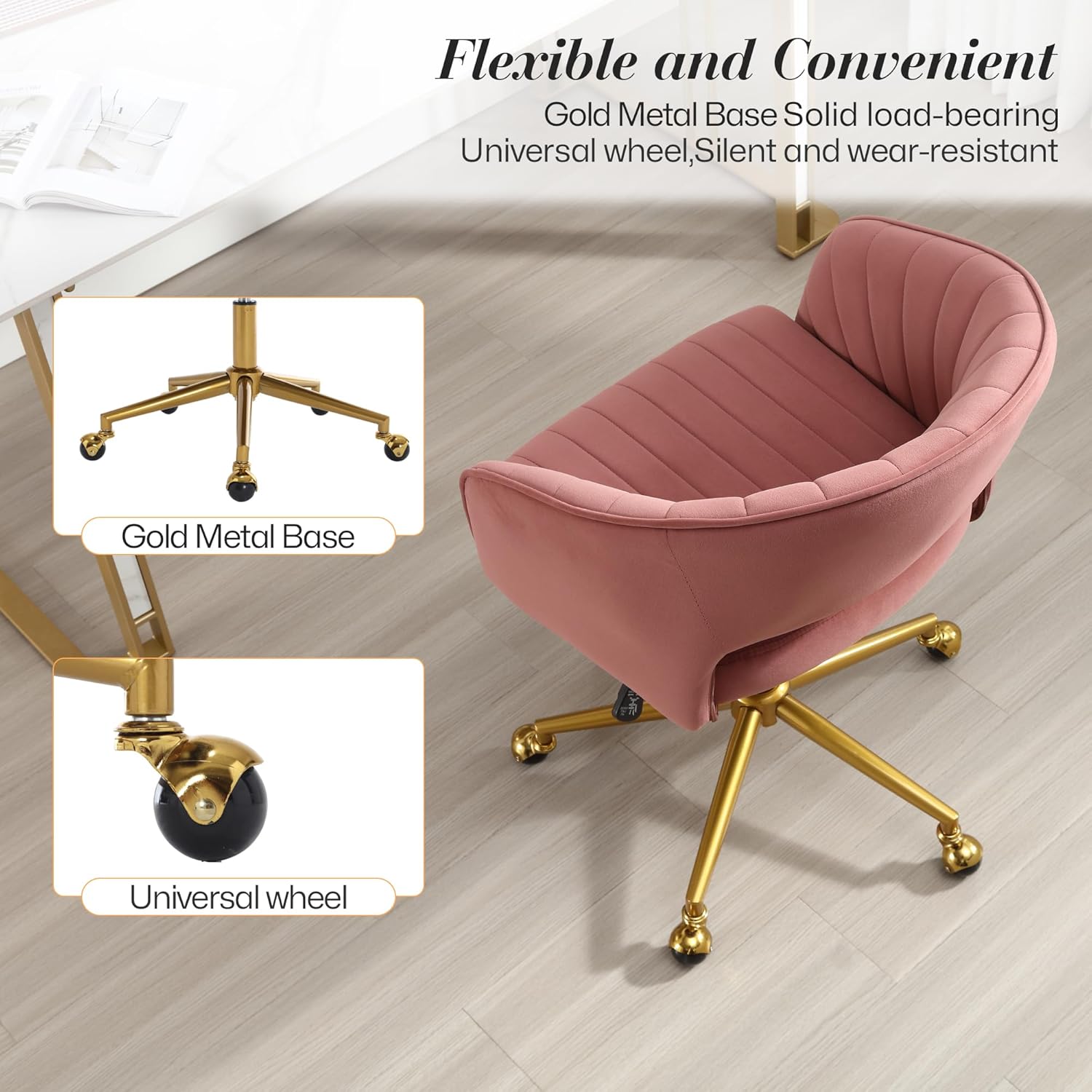 Silla de escritorio giratoria para oficina en casa, moderna silla de escritorio...