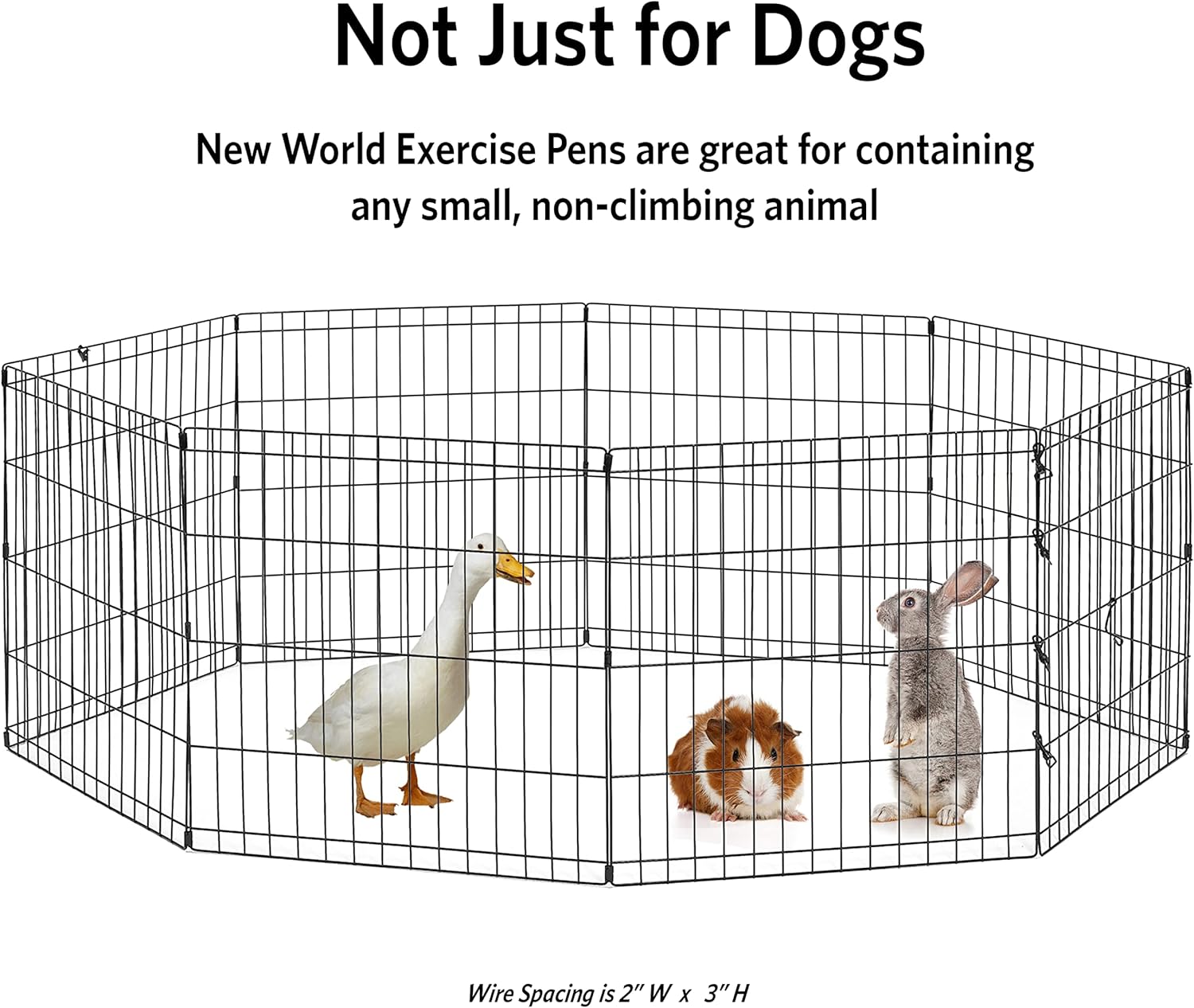 New World Pet Products - Cerco de metal plegable para ejercicio y parque de...