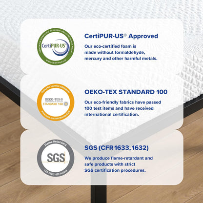 Colchón transpirable con múltiples capas de espuma viscoelástica Olee Sleep