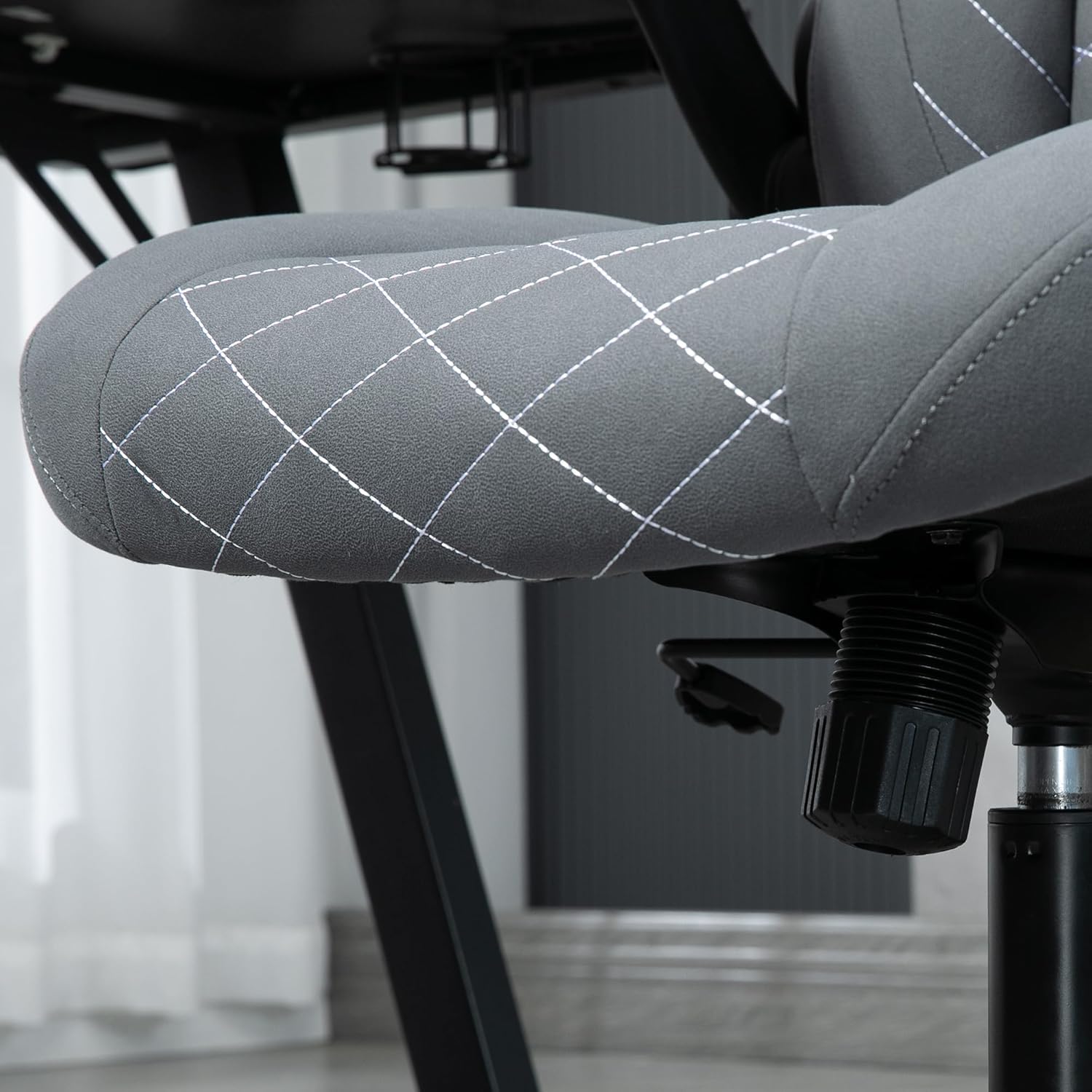 Vinsetto Silla de juegos con brazo abatible, silla de computadora de escritorio...