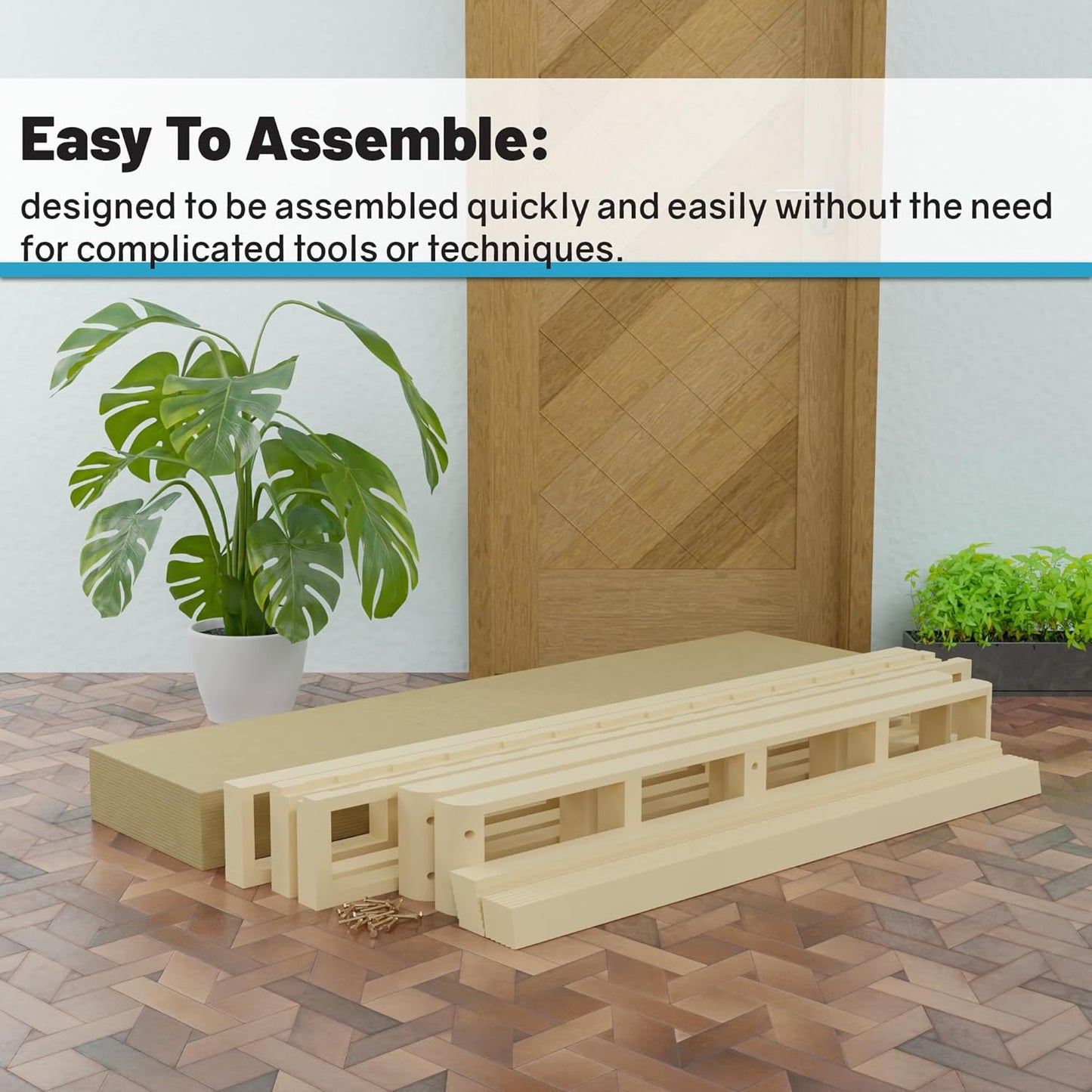 Somier resistente de 8 pulgadas para soporte de colchón, base de madera natural