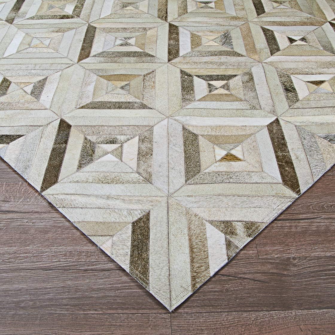 Couristan Chalet Blocks - Alfombra color marfil, 3'4" x 5'4"