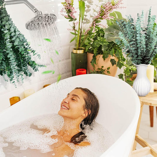 Paquete a granel de 30 piezas de plantas de eucalipto secas reales para ducha,...