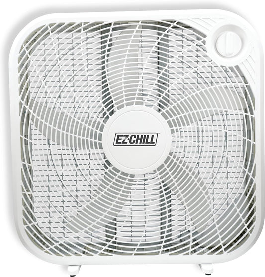 EZ-CHILL Ventilador de caja de 20 pulgadas, ventilador de ventana de...