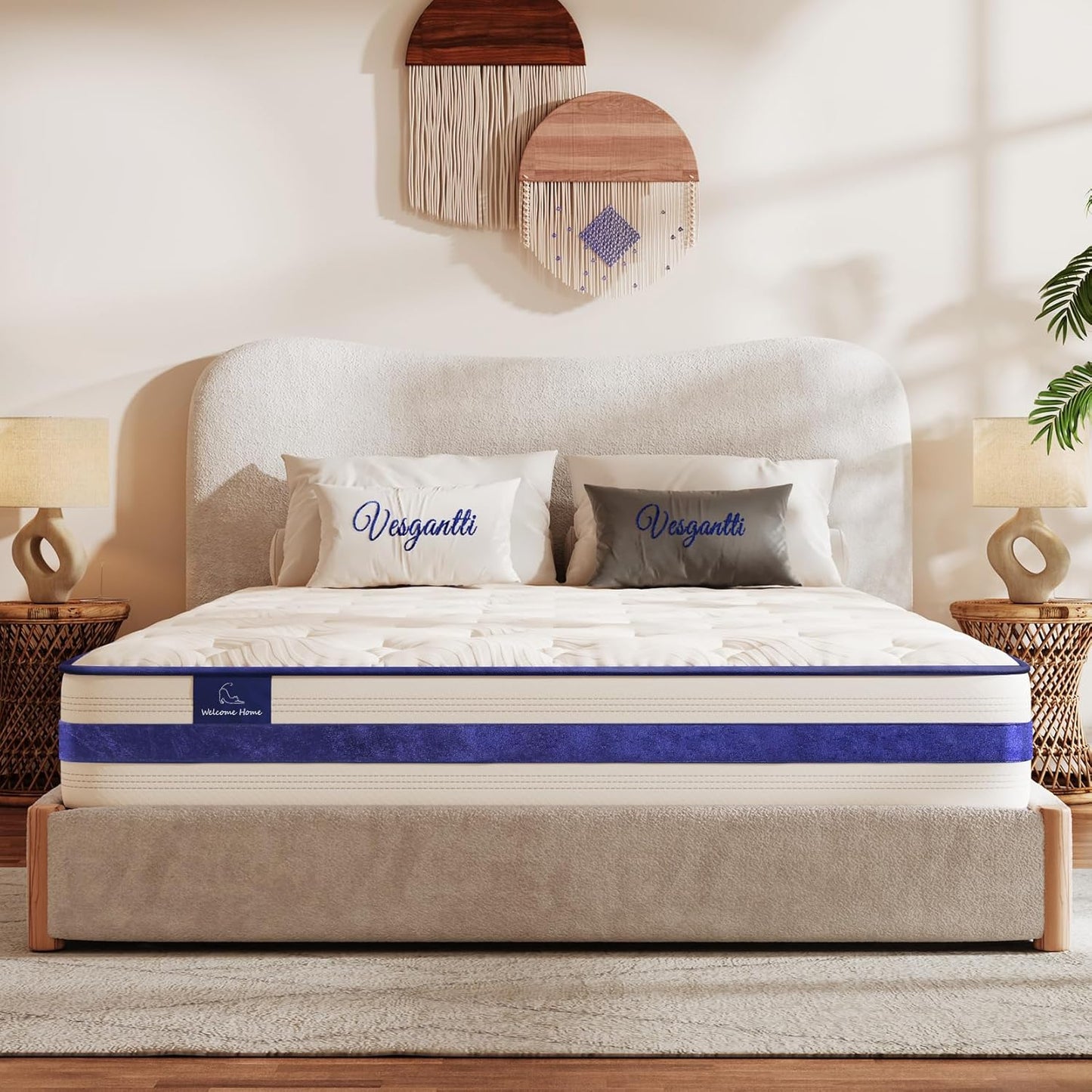 Colchón Queen híbrido de resortes interiores de 10 pulgadas con espuma