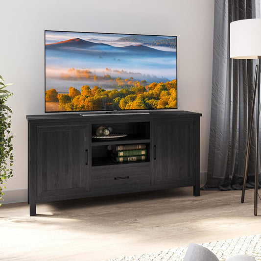 BELLEZE Moderno soporte de TV de granja de 60 pulgadas o centro de...