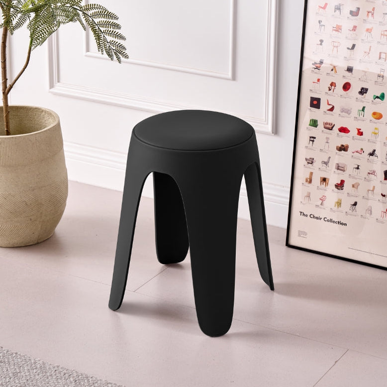 Butaco con Cojín Else, Color Negro, Diseño Moderno Incluye Cojín