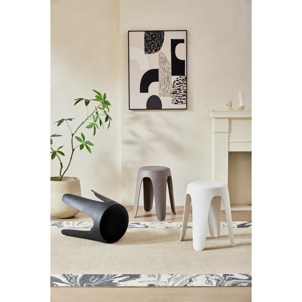 Butaco Con Cojin Else, Color Gris Oscuro, Diseño Moderno incluye cojín
