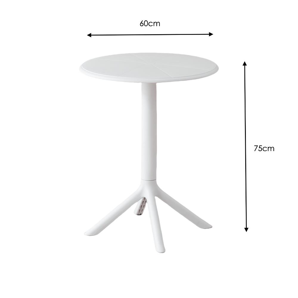 Combo Vive, Incluye Mesa Redonda y 2 Sillas en Color Taupe