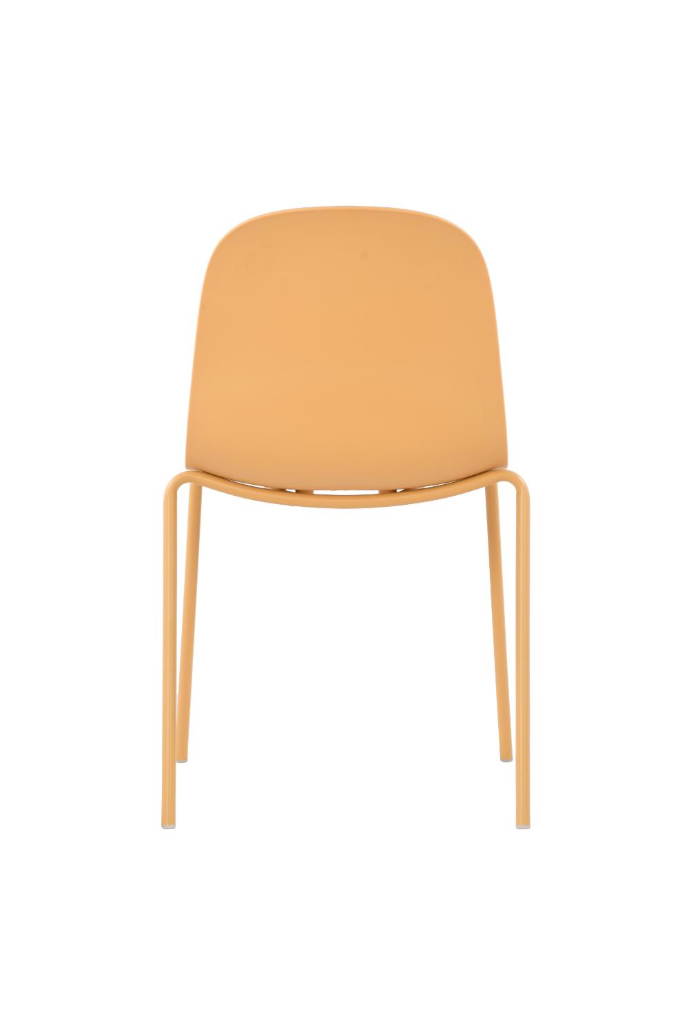 Silla con Cojín Aiara, Color Amarillo, Diseño Moderno
