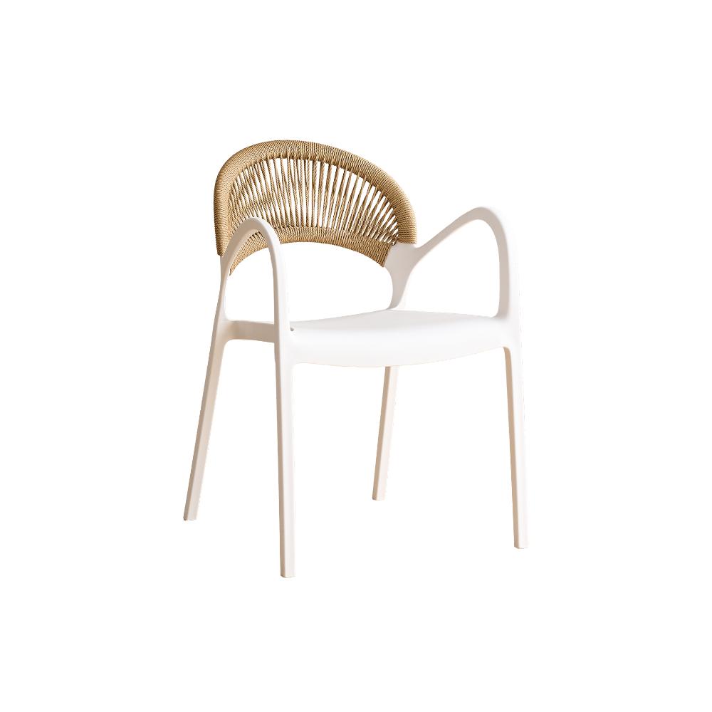 Combo para Sala Mokah, Incluye Mesa Redonda de Vidrio y 4 Sillas