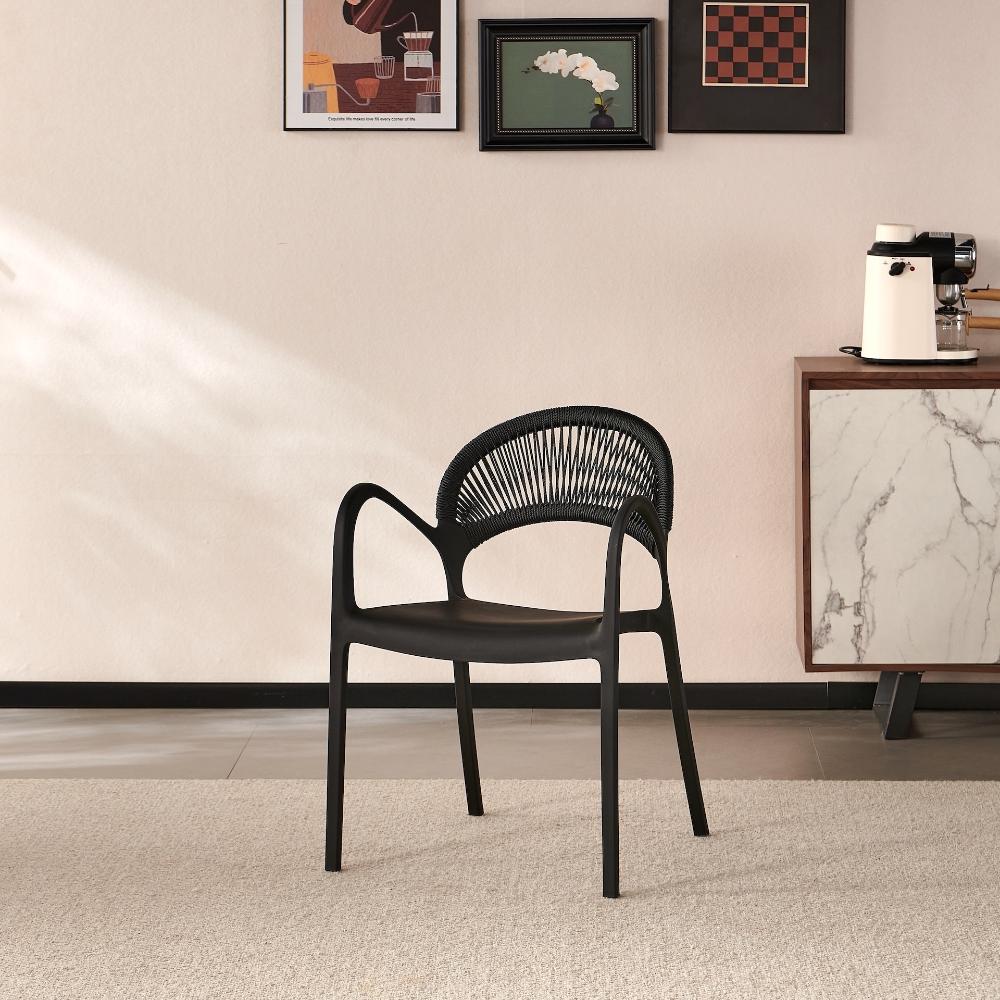 Combo para Sala Neto, Incluye Mesa Redonda de Vidrio y 4 Sillas