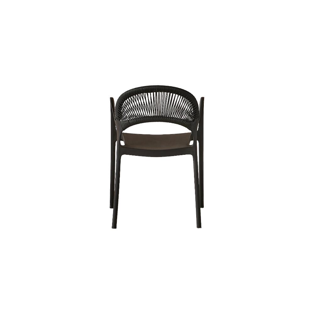 Silla Daytona, Negro, Con Espaldar, Reposa Brazos y Diseño Minimalista