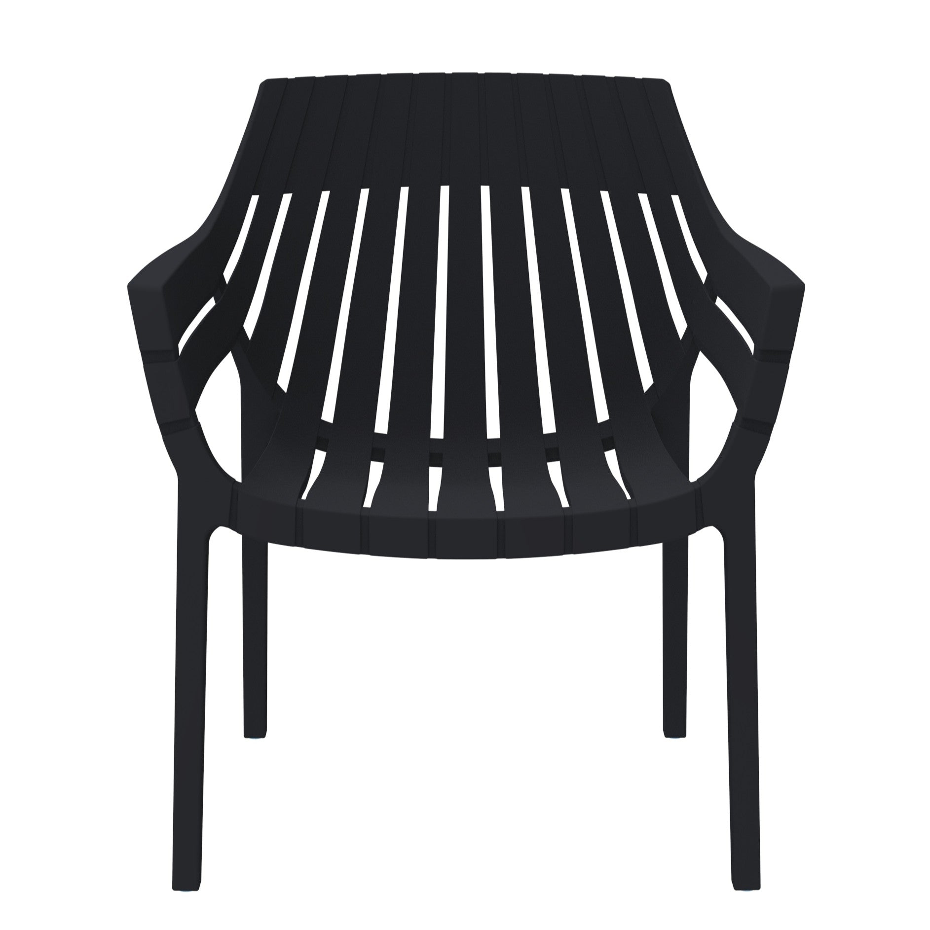 Silla con Brazos Arena, Negro, con espaldar y diseño moderno