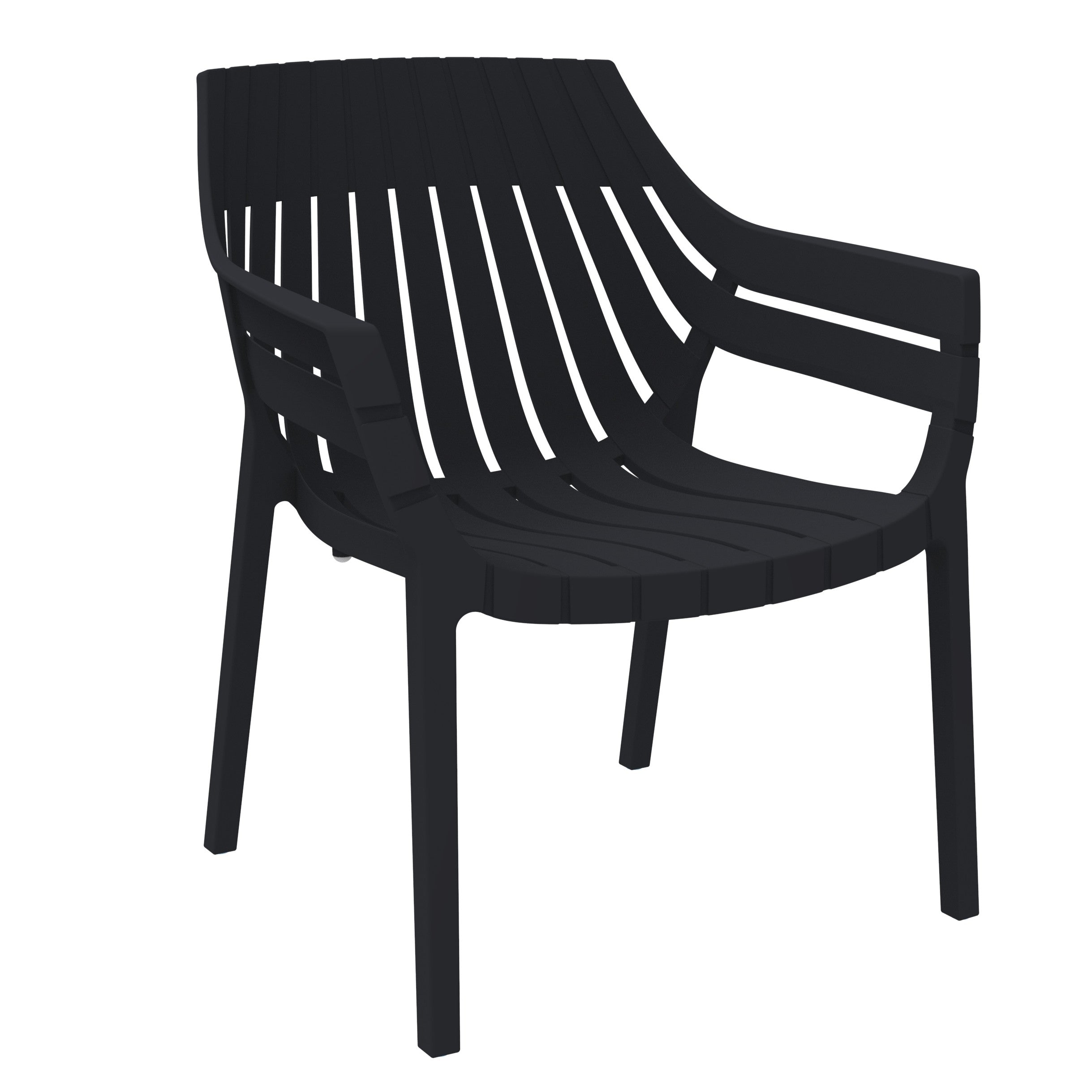 Silla con Brazos Arena, Negro, con espaldar y diseño moderno X4