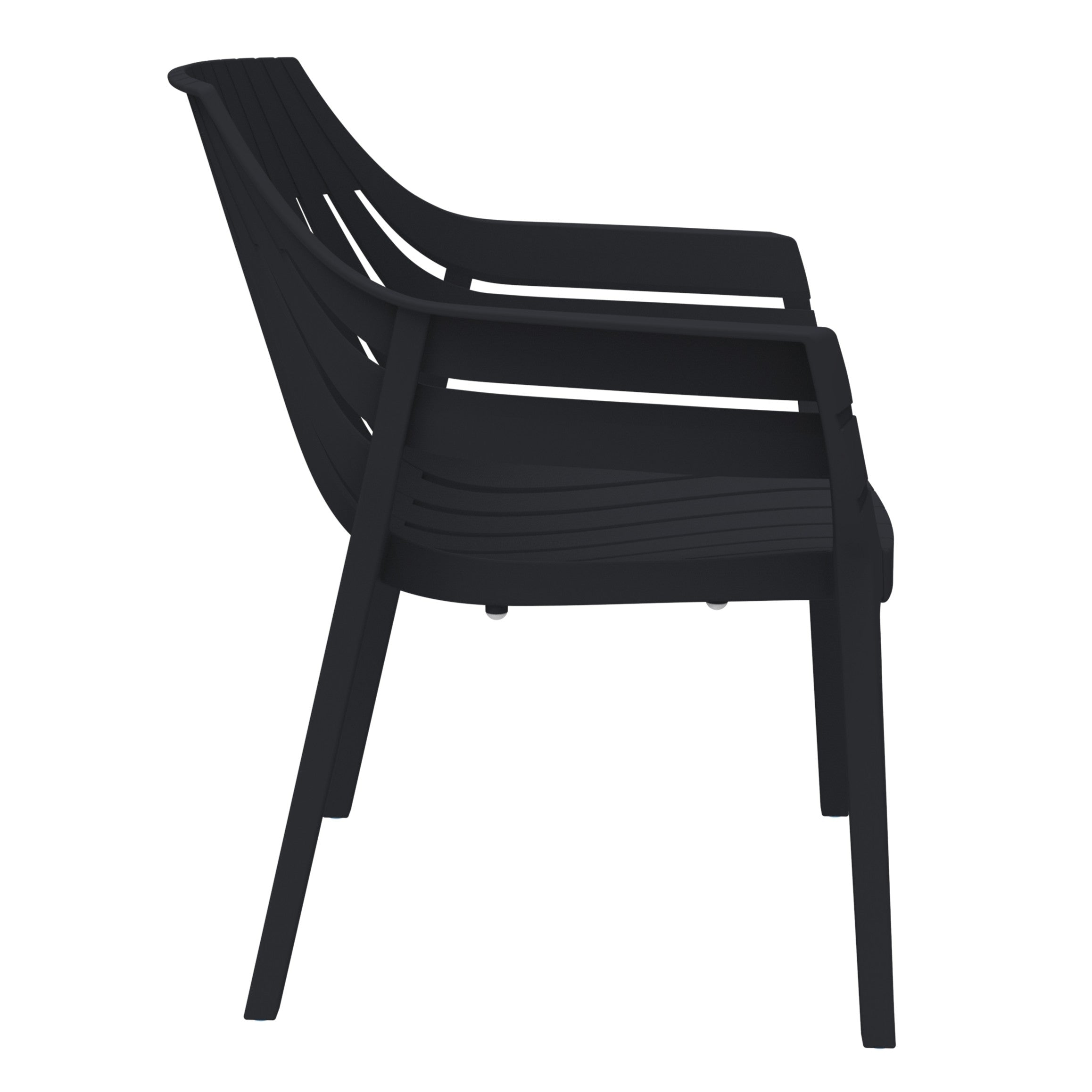 Silla con Brazos Arena, Negro, con espaldar y diseño moderno X4