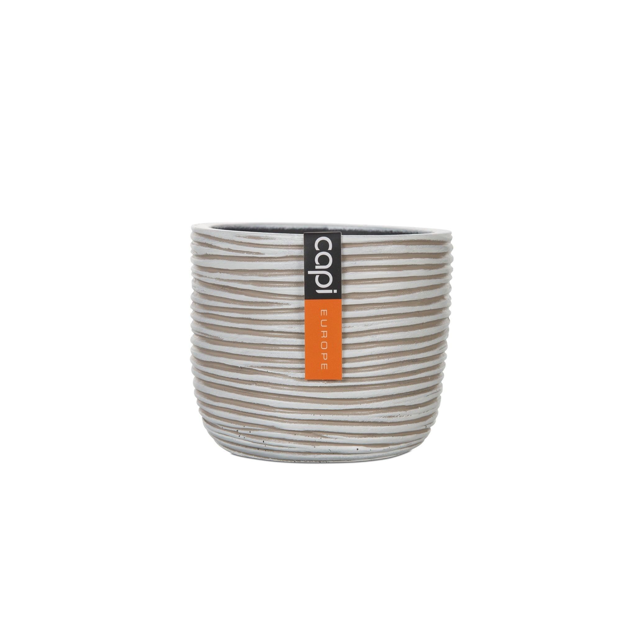 Matera Conic Round Rib 14 cm Marfil