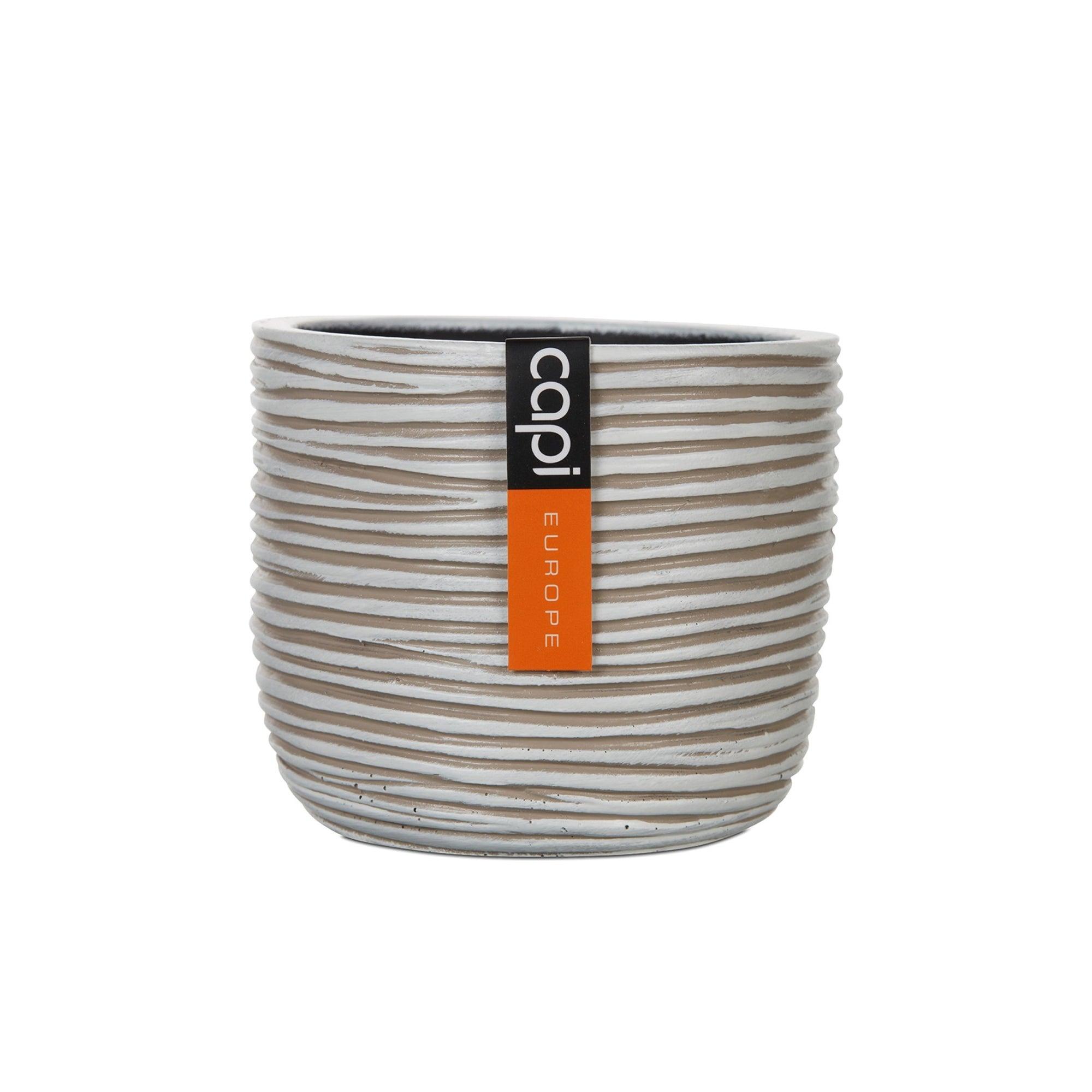 Matera Conic Round Rib 17 cm Marfil