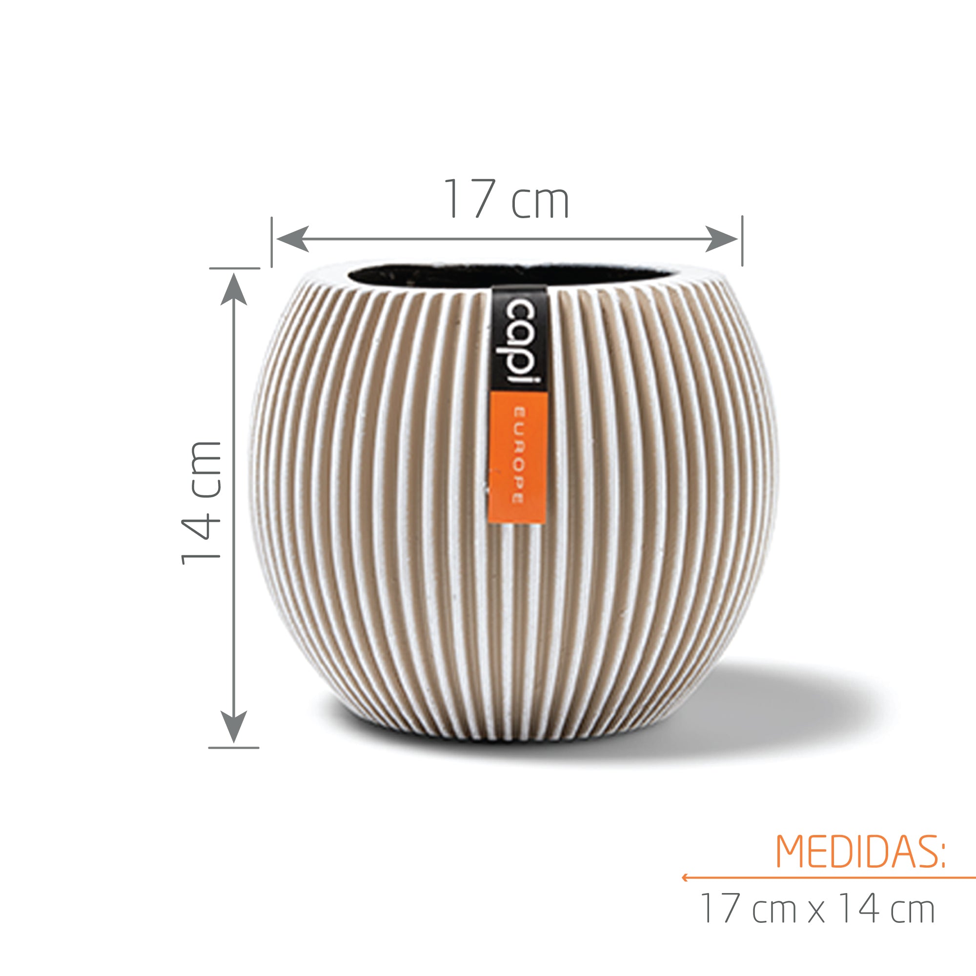 Matera Ball Groove 18 cm Marfil