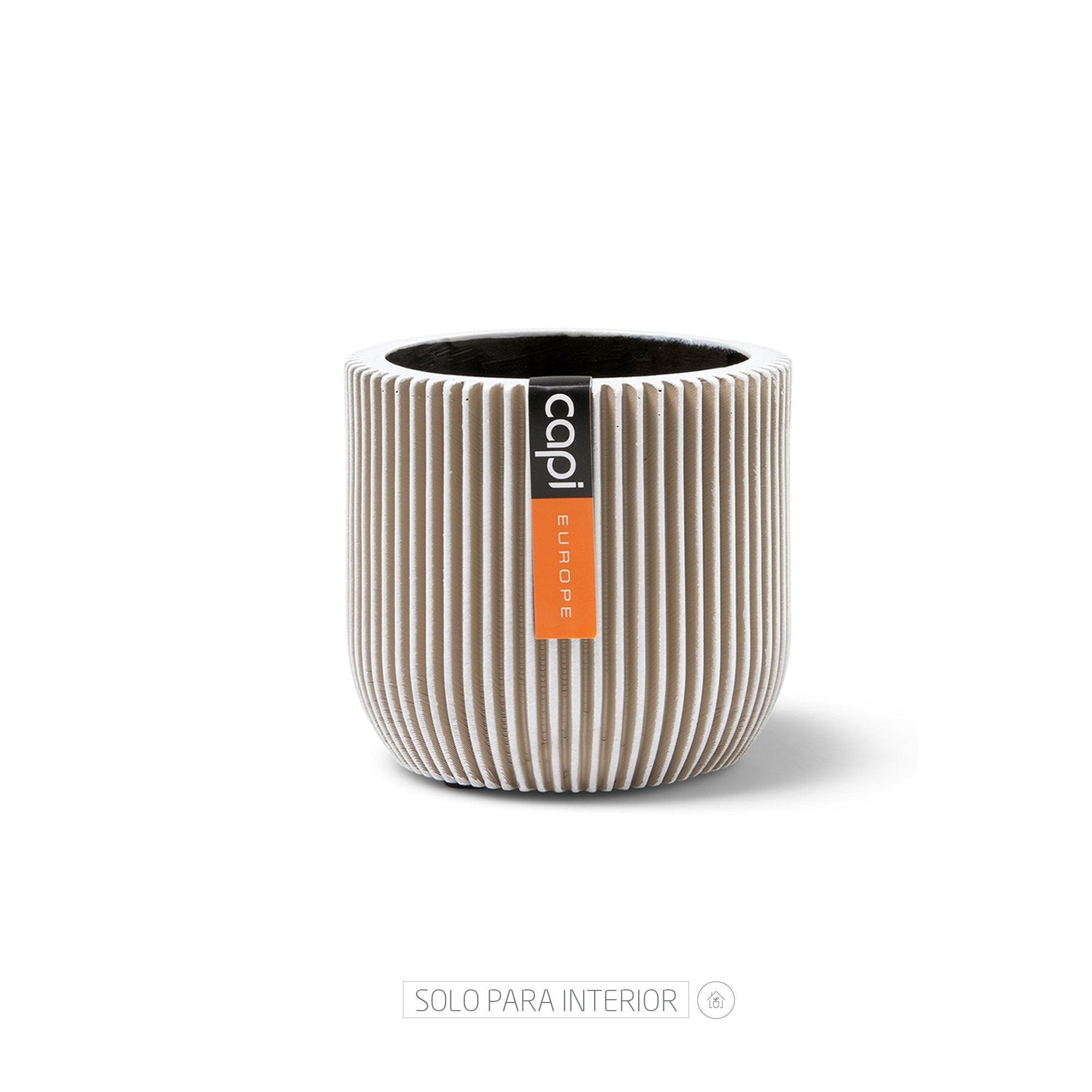 Matera Conic Round Groove 14 cm Marfil