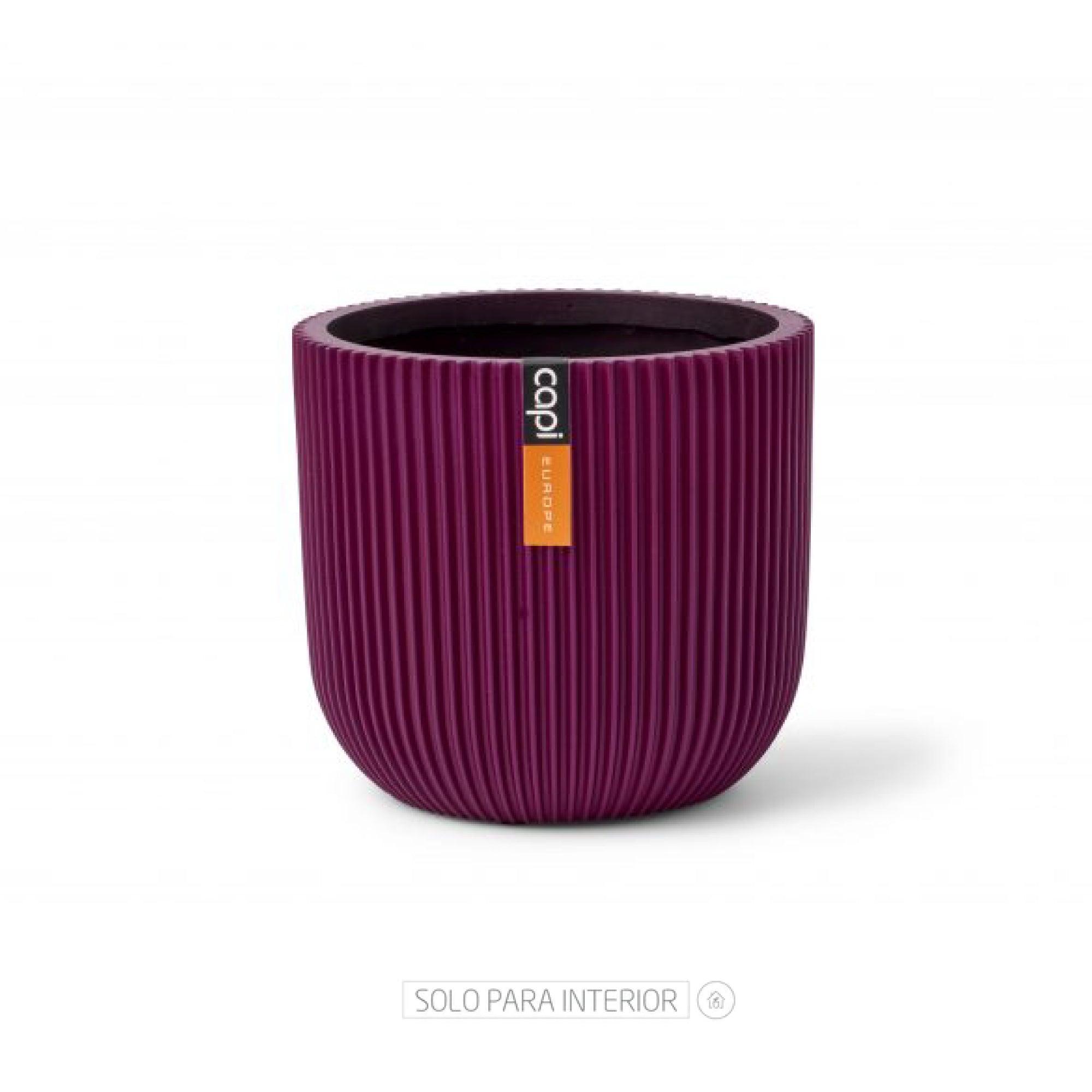 Matera Conic Round Groove 17 cm Morado