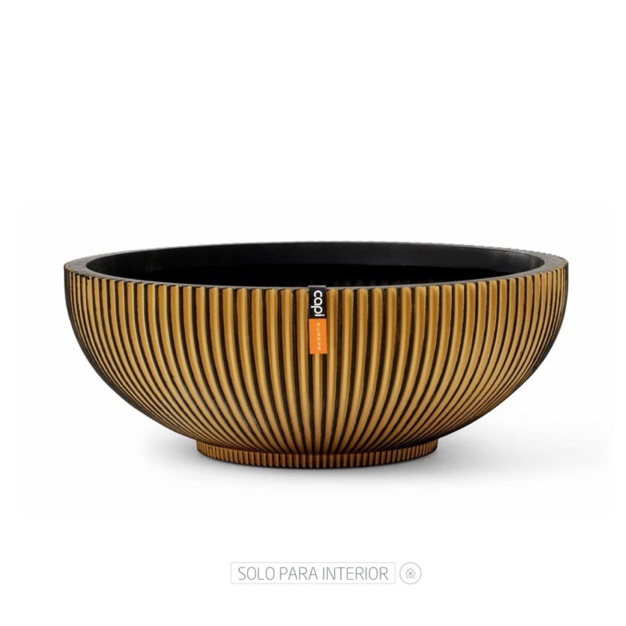Matera Bowl Groove 40 cm Oro