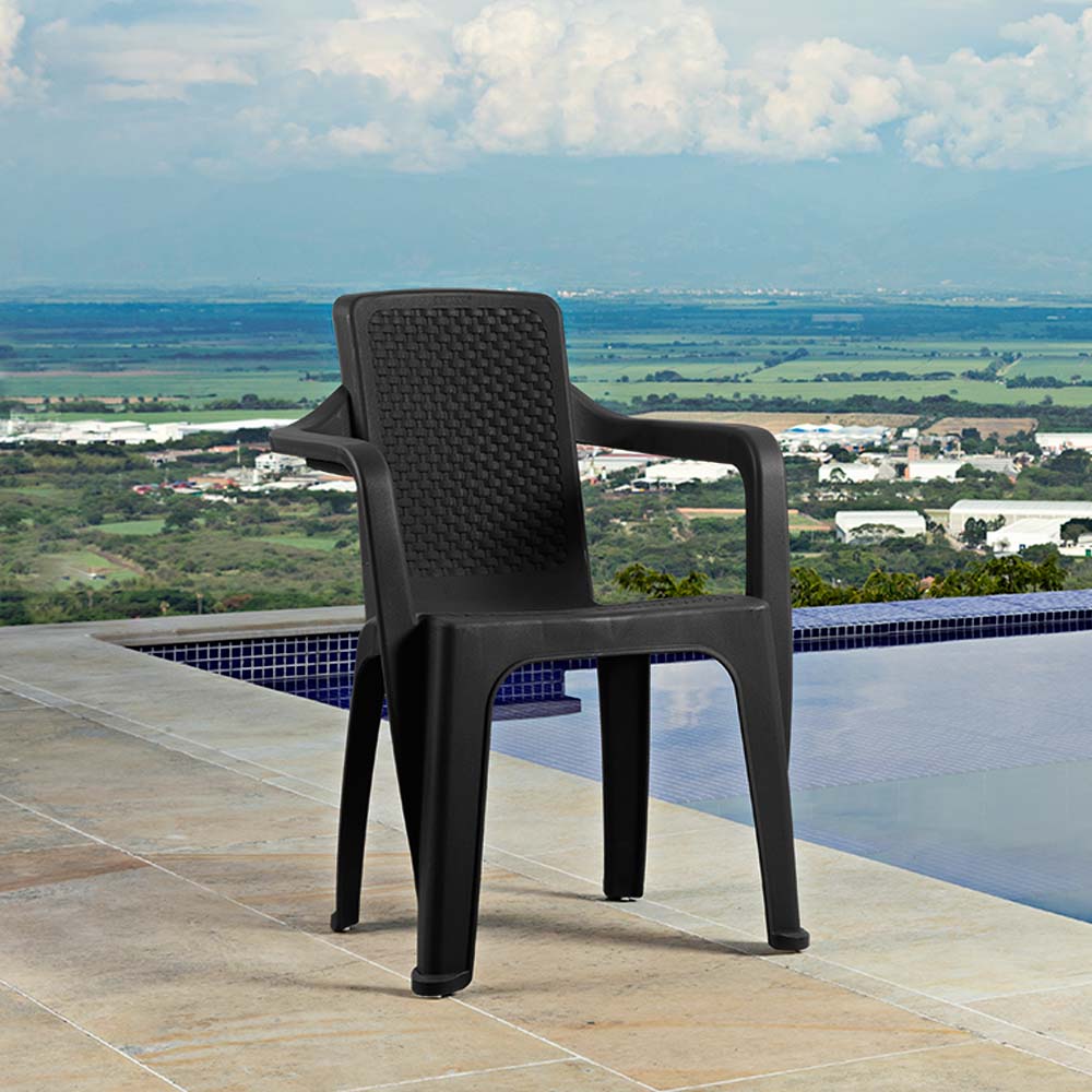 Silla Eterna Con Brazos Negra