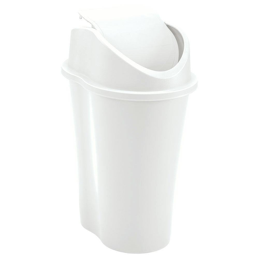Papelera Style Tapa Vaivén 10 Litros Blanco