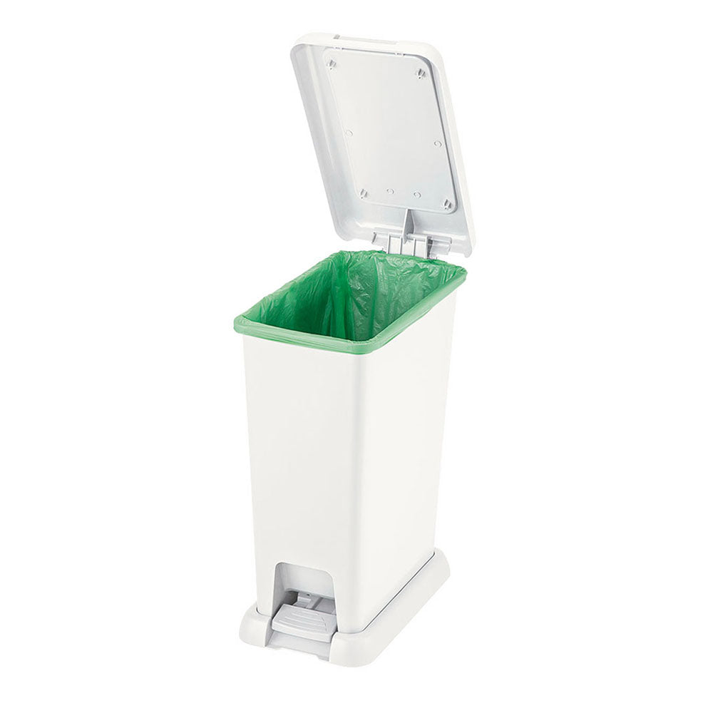 Basurero Pedal 20 Litros Blanco Vm