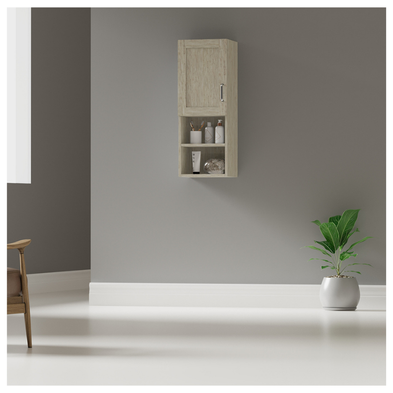 Mueble Auxiliar Lateral De Baño, Pino