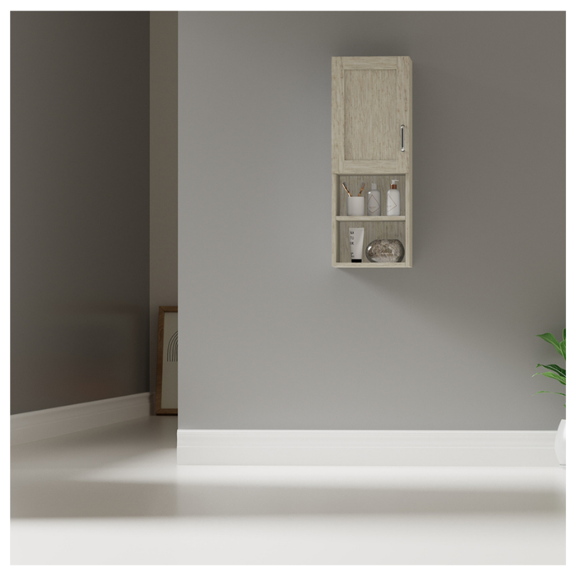 Mueble Auxiliar Lateral De Baño, Pino